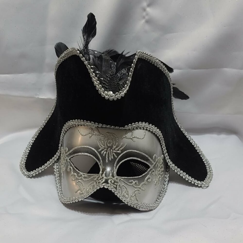 Adult Silver Venetian Mask